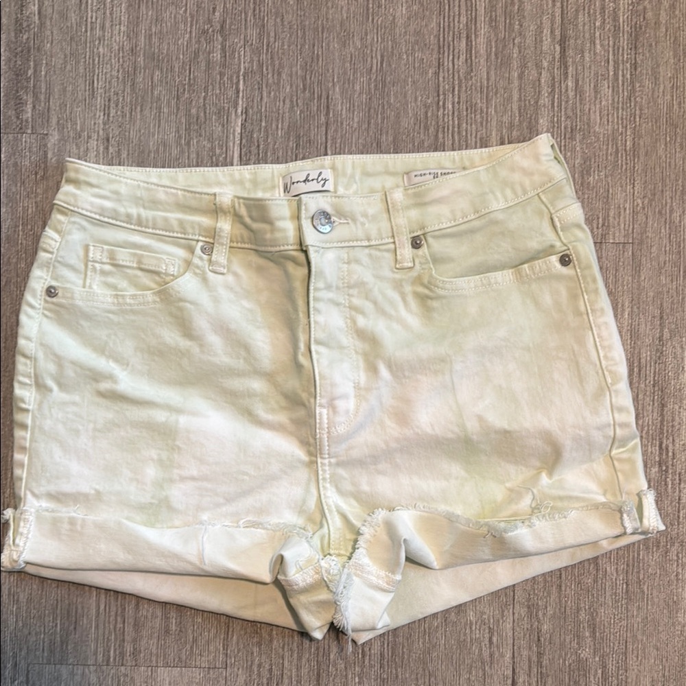 Women's Green Tie Dye Shorts